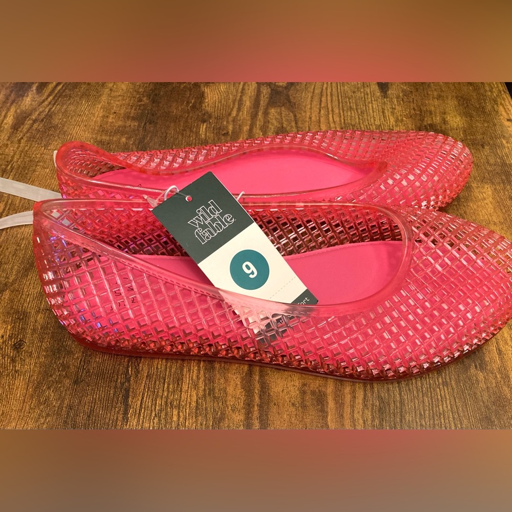 Women's Isabella Jelly Flats - Wild Fable Light Pink Size 9 new - Picture 3 of 5